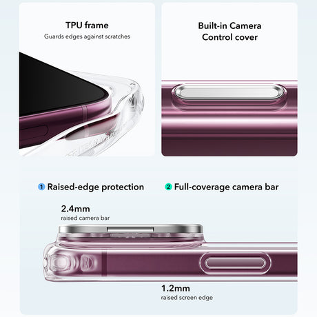 Husă ESR pentru iPhone 17 Pro / iPhone 18 Pro, transparentă
