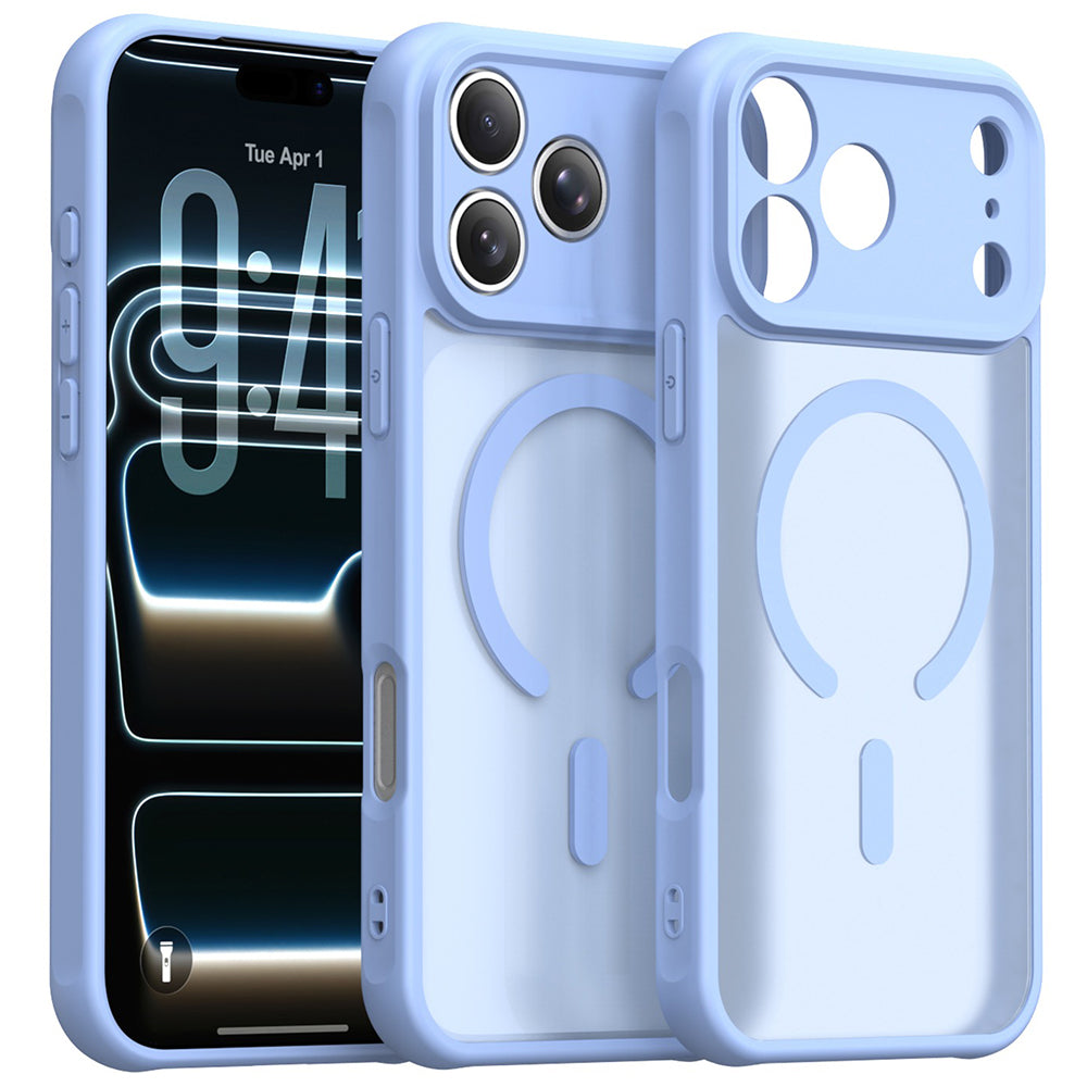 Husa de protectie Techsuit HaloFrost II MagSafe compatibil cu iPhone 18 Pro / iPhone 17 Pro, Albastru