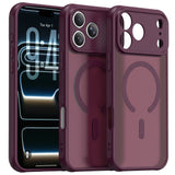 Husa de protectie Techsuit HaloFrost II MagSafe compatibil cu iPhone 18 Pro Max / iPhone 17 Pro Max, Visiniu