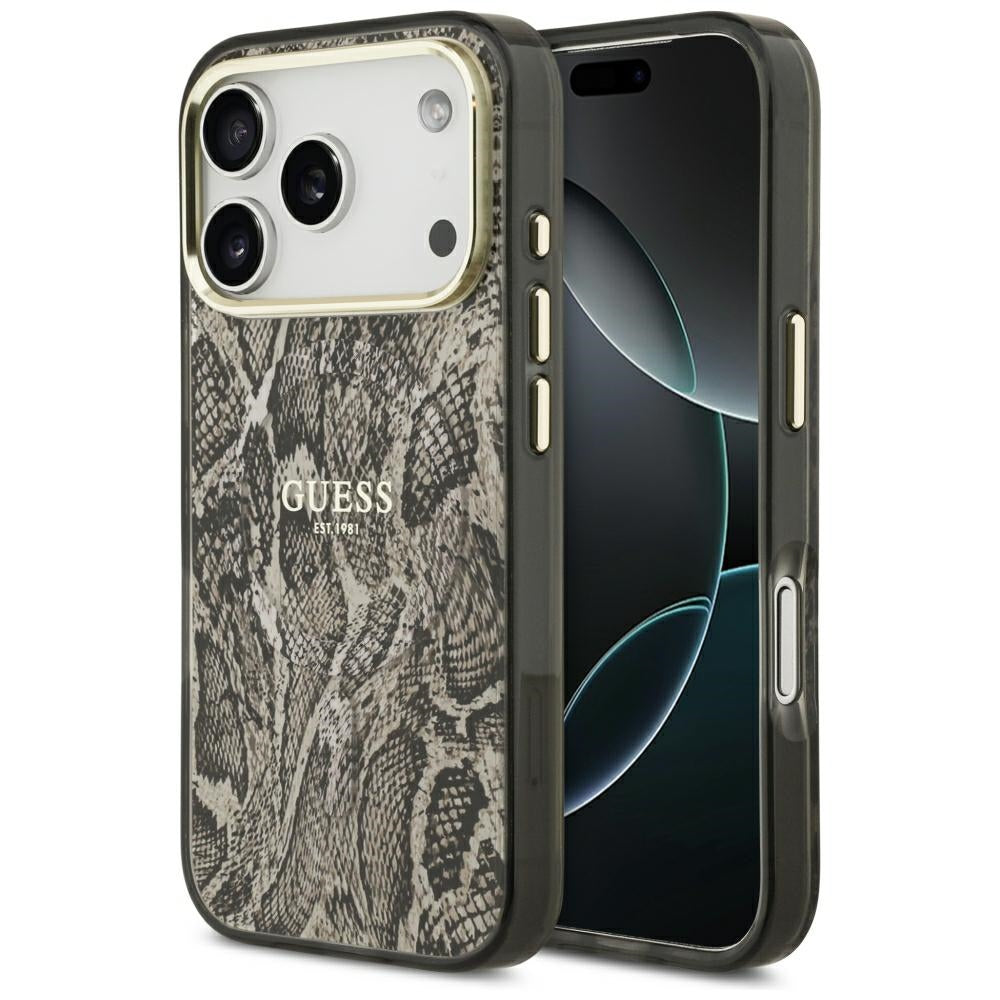 Husa de protectie Guess compatibil cu iPhone 17 Pro Max / iPhone 18 Pro Max, Maro