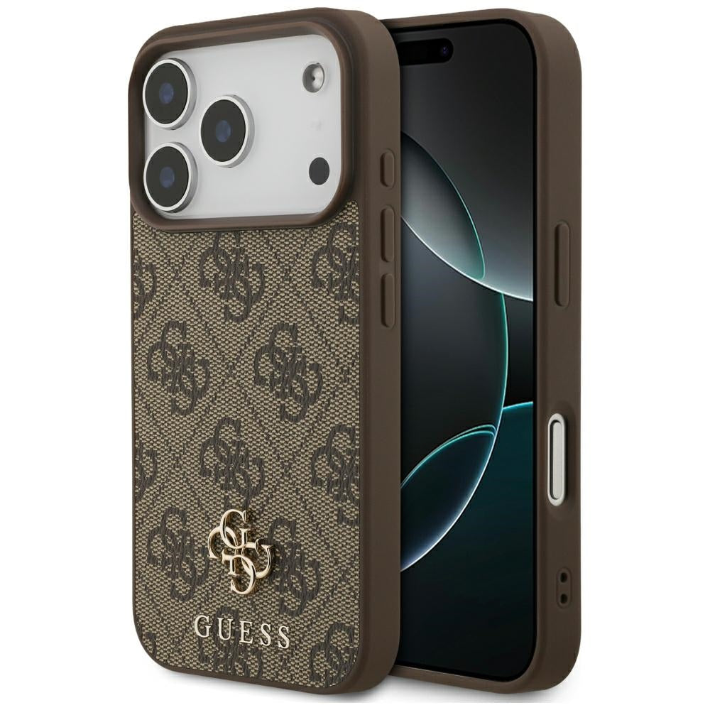 Husa de protectie Guess compatibil cu iPhone 18 Pro / iPhone 17 Pro, Maro