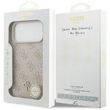 Husa de protectie Guess Hardcase 4G compatibil cu iPhone 18 Pro Max / iPhone 17 Pro Max, Roz