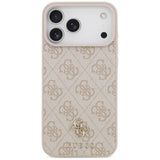 Husa de protectie Guess Hardcase 4G compatibil cu iPhone 18 Pro Max / iPhone 17 Pro Max, Roz