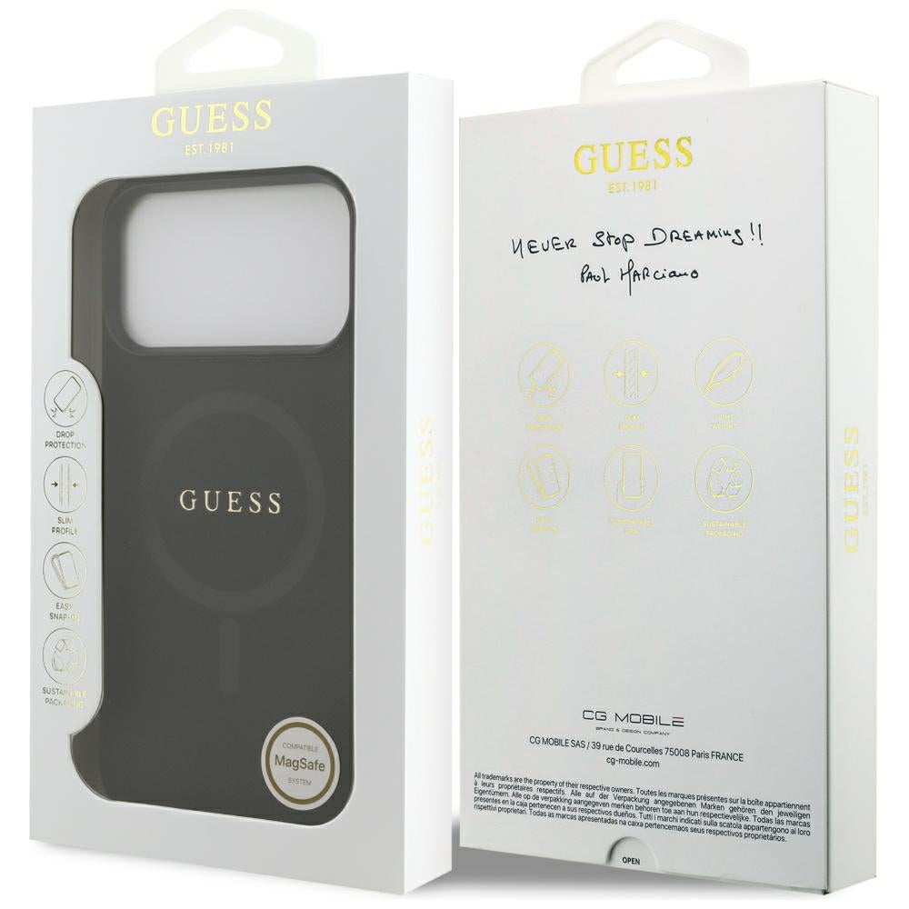 Husa de protectie Guess compatibil cu iPhone 17 Pro Max / iPhone 18 Pro Max, Negru