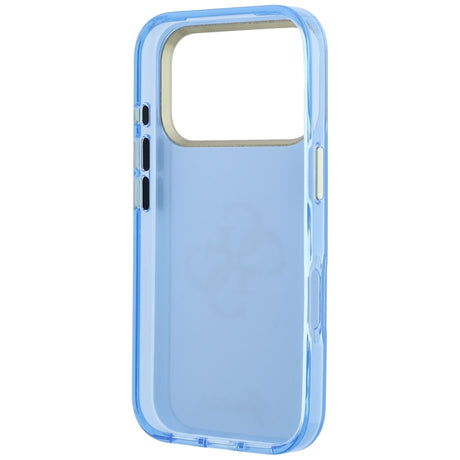 Husa de protectie Guess IML 4G Metal Script compatibil cu iPhone 18 Pro / iPhone 17 Pro, Albastru