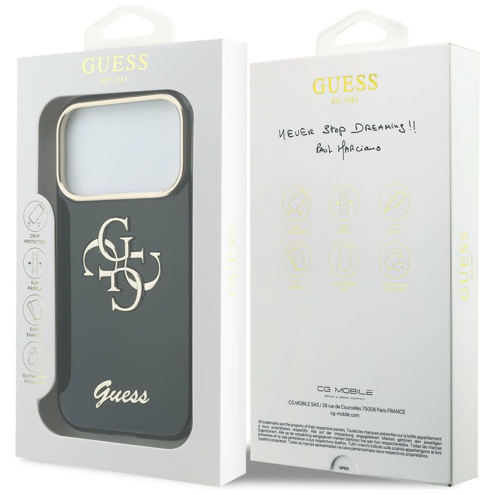 Husa de protectie Guess compatibil cu iPhone 17 Pro / iPhone 18 Pro, Negru