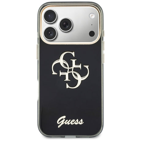 Husa de protectie Guess IML 4G Metal Script compatibil cu iPhone 18 Pro Max / iPhone 17 Pro Max, Negru