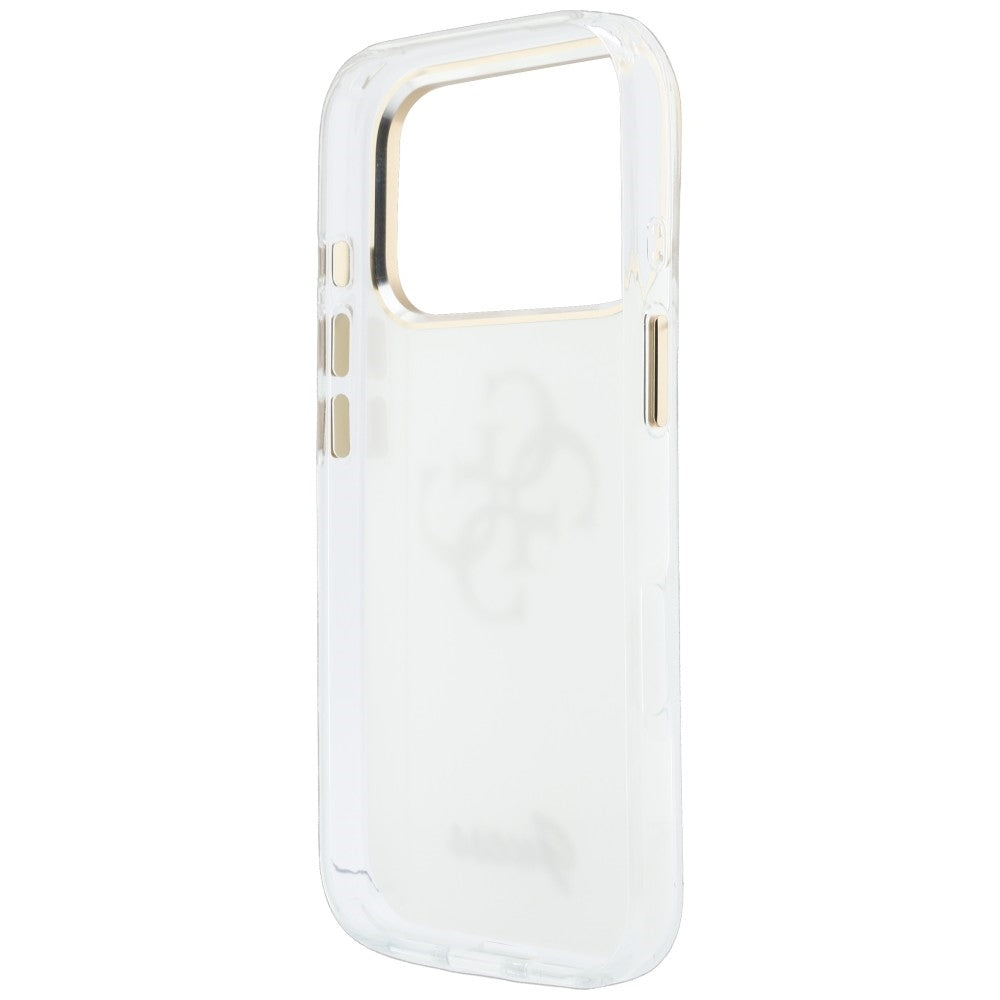 Husa de protectie Guess IML 4G Metal Script compatibil cu iPhone 17 Pro Max / iPhone 18 Pro Max, Alb