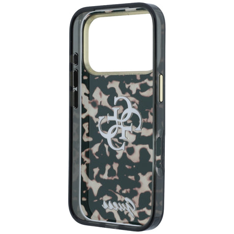 Husa de protectie Guess IML 4G Metal Script compatibil cu iPhone 17 Pro Max / iPhone 18 Pro Max, Maro