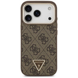 Husa de protectie Guess Hardcase 4G compatibil cu iPhone 18 Pro Max / iPhone 17 Pro Max, Maro