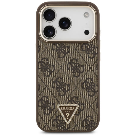 Husa de protectie Guess Hardcase 4G compatibil cu iPhone 18 Pro Max / iPhone 17 Pro Max, Maro