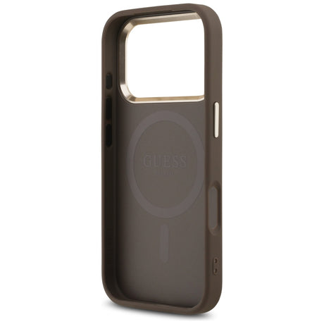 Husa de protectie Guess Hardcase 4G compatibil cu iPhone 18 Pro Max / iPhone 17 Pro Max, Maro