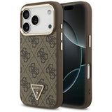 Husa de protectie Guess Hardcase 4G compatibil cu iPhone 18 Pro Max / iPhone 17 Pro Max, Maro