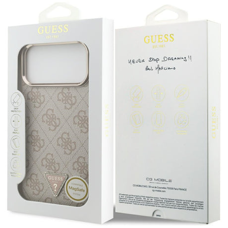 Husa de protectie Guess Hardcase 4G compatibil cu iPhone 18 Pro Max / iPhone 17 Pro Max, Roz