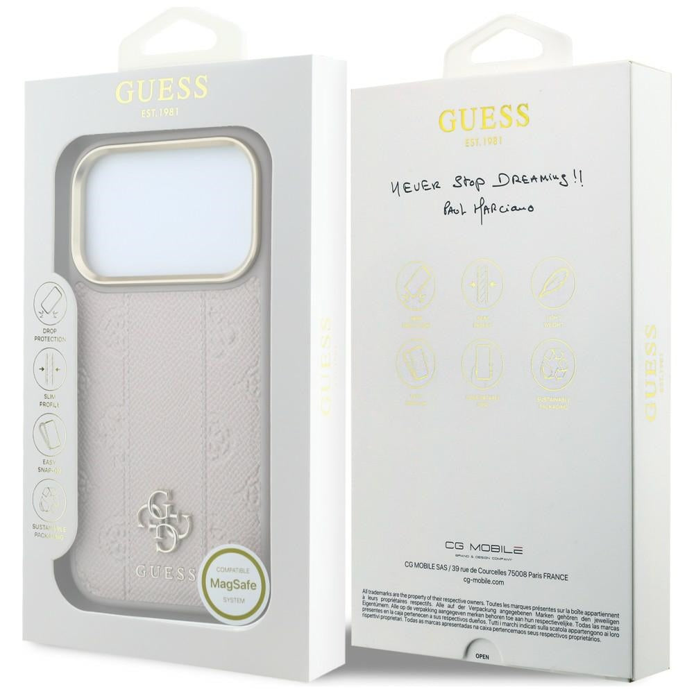 Husa de protectie Guess compatibil cu iPhone 18 Pro / iPhone 17 Pro, Roz