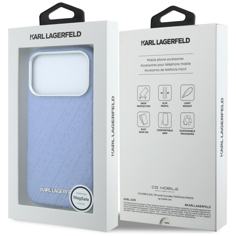 Husa de protectie Karl Lagerfeld compatibil cu iPhone 18 Pro Max / iPhone 17 Pro Max, Albastru