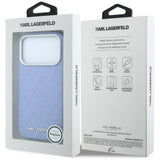 Husa de protectie Karl Lagerfeld compatibil cu iPhone 18 Pro Max / iPhone 17 Pro Max, Albastru