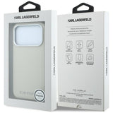 Husa de protectie Karl Lagerfeld compatibil cu iPhone 17 Pro Max / iPhone 18 Pro Max, Bej