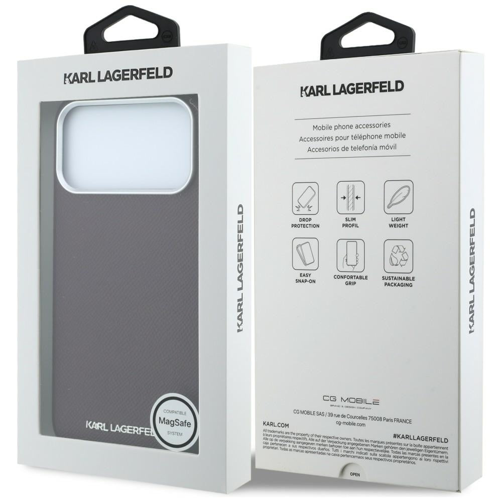 Husa de protectie Karl Lagerfeld compatibil cu iPhone 18 Pro Max / iPhone 17 Pro Max, Bordo
