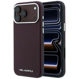 Husa de protectie Karl Lagerfeld compatibil cu iPhone 18 Pro Max / iPhone 17 Pro Max, Bordo