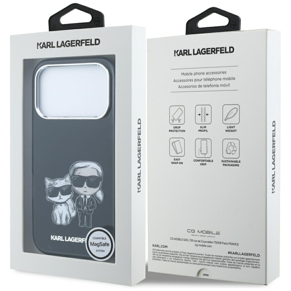 Husa de protectie Karl Lagerfeld compatibil cu iPhone 18 Pro Max / iPhone 17 Pro Max, Negru