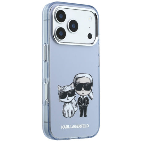 Husa de protectie Karl Lagerfeld compatibil cu iPhone 18 Pro Max / iPhone 17 Pro Max, Albastru