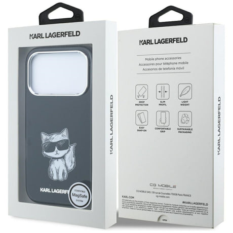 Husa de protectie Karl Lagerfeld compatibil cu iPhone 18 Pro / iPhone 17 Pro, Negru