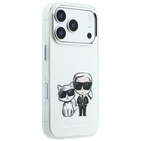 Husa de protectie Karl Lagerfeld compatibil cu iPhone 17 Pro Max / iPhone 18 Pro Max, Alb