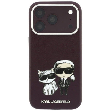 Husa de protectie Karl Lagerfeld compatibil cu iPhone 18 Pro / iPhone 17 Pro, Bordo