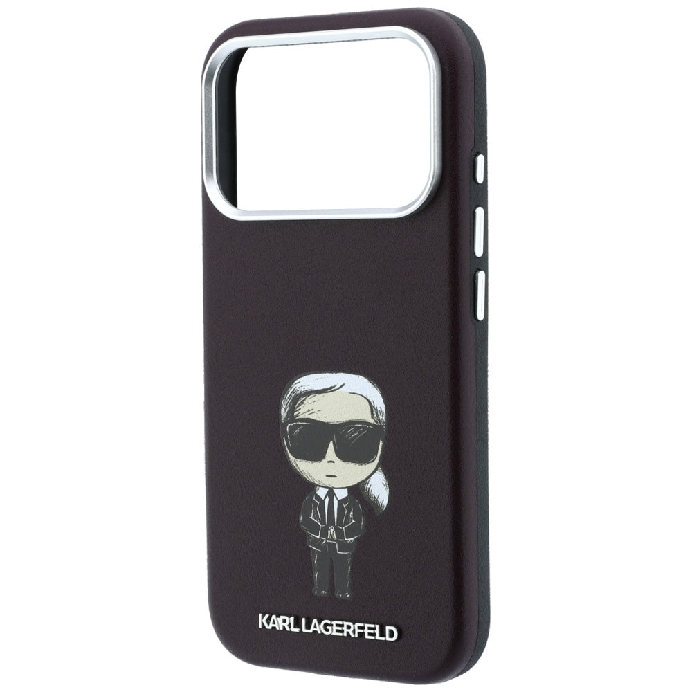 Husa de protectie Karl Lagerfeld compatibil cu iPhone 17 Pro Max / iPhone 18 Pro Max, Bordo