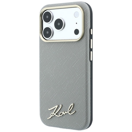 Husa de protectie Karl Lagerfeld compatibil cu iPhone 17 Pro Max / iPhone 18 Pro Max, Bej