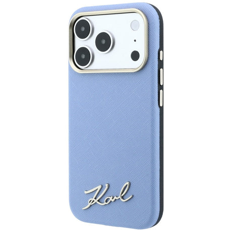Husa de protectie Karl Lagerfeld compatibil cu iPhone 18 Pro / iPhone 17 Pro, Albastru
