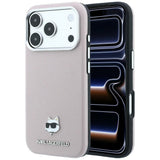 Husa de protectie Karl Lagerfeld compatibil cu iPhone 18 Pro / iPhone 17 Pro, Roz