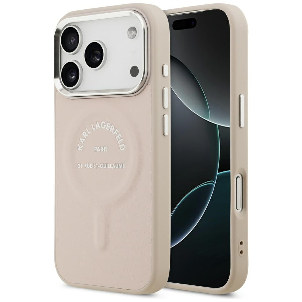 Husa de protectie Karl Lagerfeld compatibil cu iPhone 18 Pro Max / iPhone 17 Pro Max, Roz
