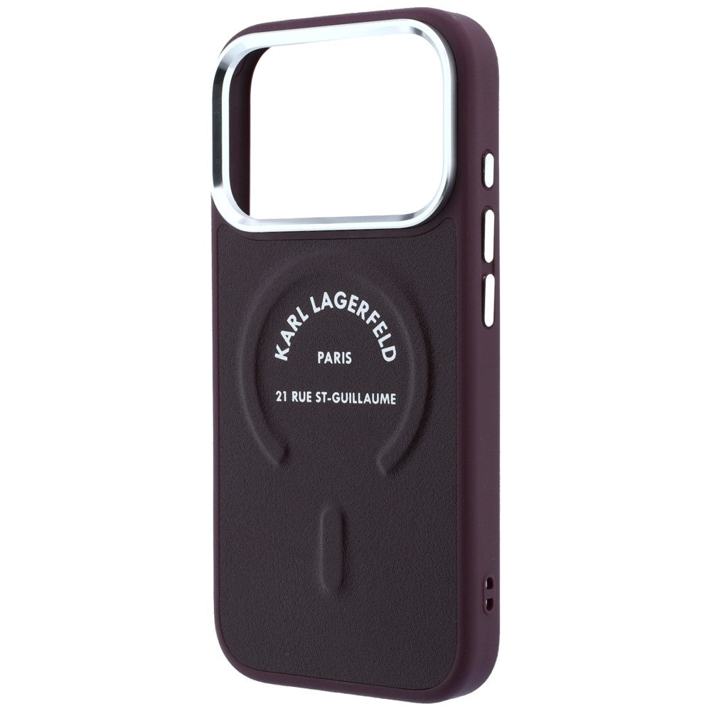 Husa de protectie Karl Lagerfeld compatibil cu iPhone 18 Pro Max / iPhone 17 Pro Max, Bordo