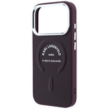 Husa de protectie Karl Lagerfeld compatibil cu iPhone 18 Pro Max / iPhone 17 Pro Max, Bordo