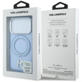 Husa de protectie Karl Lagerfeld compatibil cu iPhone 17 Pro Max / iPhone 18 Pro Max, Albastru