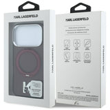 Husa de protectie Karl Lagerfeld compatibil cu iPhone 17 Pro / iPhone 18 Pro, Bordo