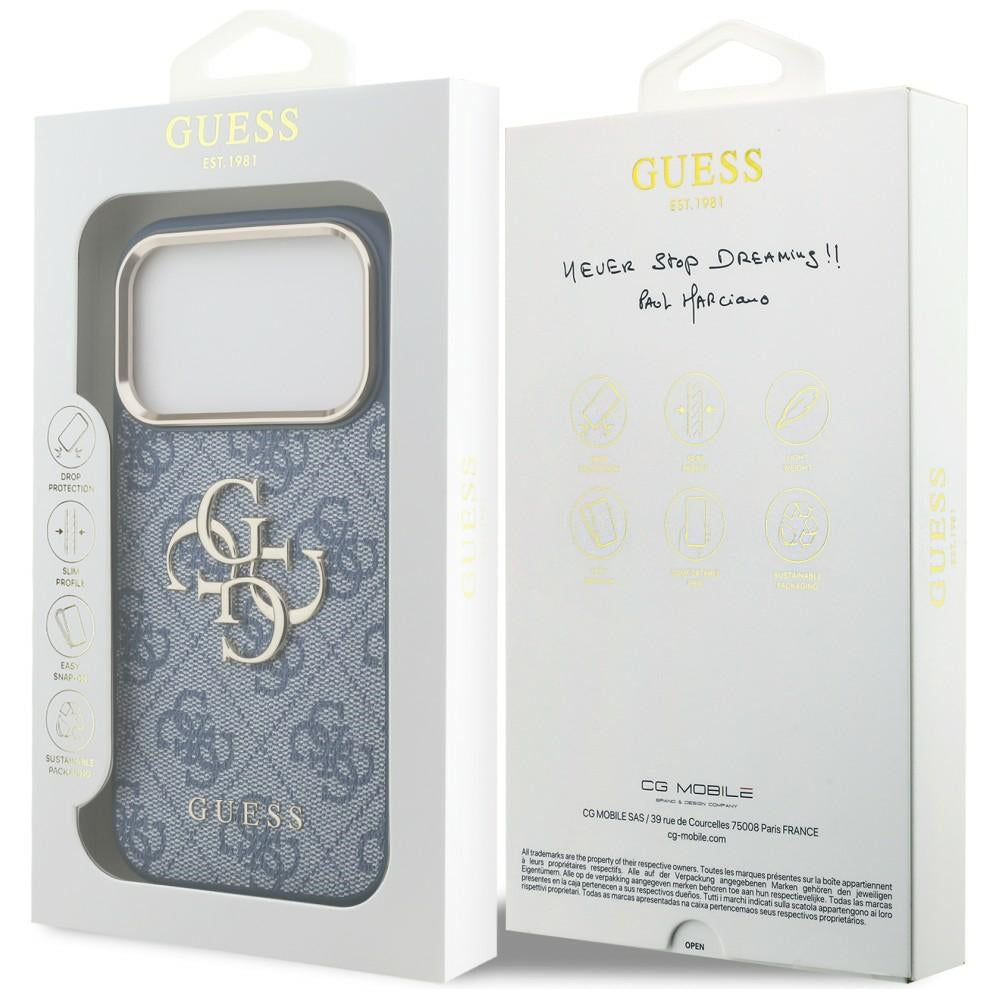 Husa de protectie Guess compatibil cu iPhone 17 Pro Max / iPhone 18 Pro Max, Albastru