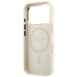 Husa de protectie Guess compatibil cu iPhone 17 Pro Max / iPhone 18 Pro Max, Bej