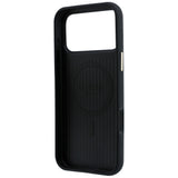 Husa de protectie Guess Leather Perforated 4G MagSafe compatibil cu iPhone 17 Pro / iPhone 18 Pro, Negru