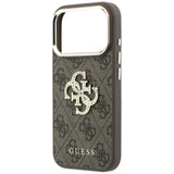 Husa de protectie Guess Hardcase 4G compatibil cu iPhone 17 Pro Max / iPhone 18 Pro Max, Maro
