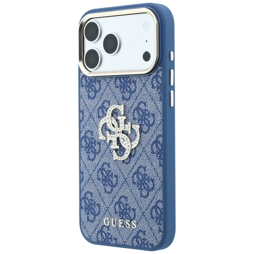 Husa de protectie Guess Hardcase 4G compatibil cu iPhone 18 Pro Max / iPhone 17 Pro Max, Albastru