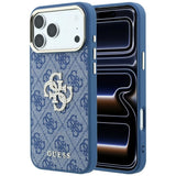 Husa de protectie Guess Hardcase 4G compatibil cu iPhone 18 Pro Max / iPhone 17 Pro Max, Albastru