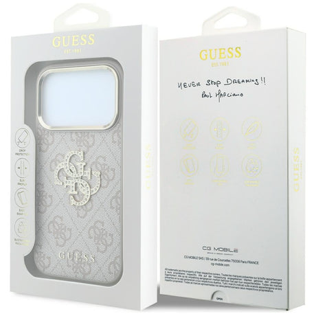 Husa de protectie Guess compatibil cu iPhone 18 Pro / iPhone 17 Pro, Roz