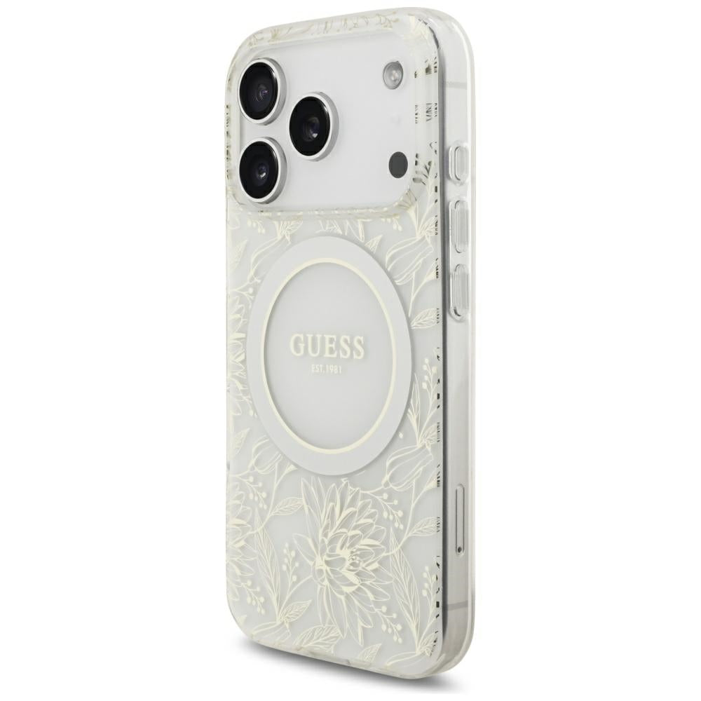 Husa de protectie Guess compatibil cu iPhone 18 Pro / iPhone 17 Pro, Alb