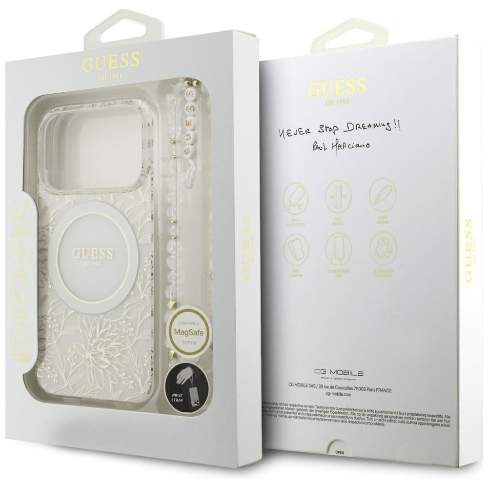 Husa de protectie Guess compatibil cu iPhone 17 Pro Max / iPhone 18 Pro Max, Alb