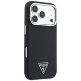 Husa de protectie Guess Kevlar Triangle Logo compatibil cu iPhone 18 Pro / iPhone 17 Pro, Negru