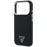 Husa de protectie Guess Kevlar Triangle Logo compatibil cu iPhone 18 Pro / iPhone 17 Pro, Negru