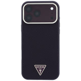 Husa de protectie Guess Kevlar Triangle Logo compatibil cu iPhone 18 Pro / iPhone 17 Pro, Bordo